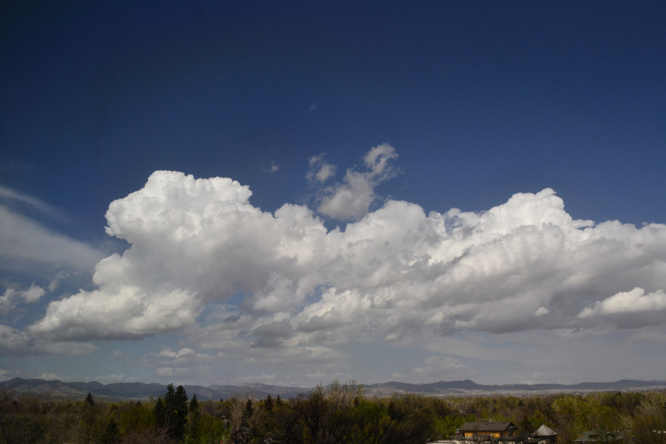Springtime Cumulus Clouds in Colorado 3
