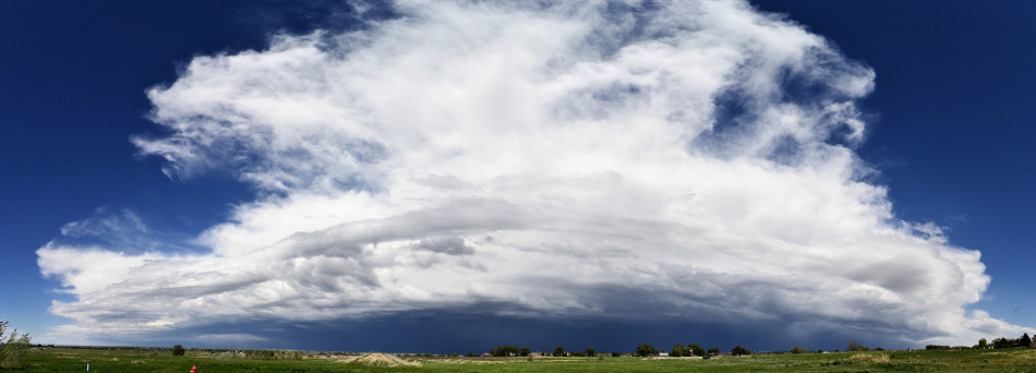 Ominous Storm over Weld County, CO - Panoramic