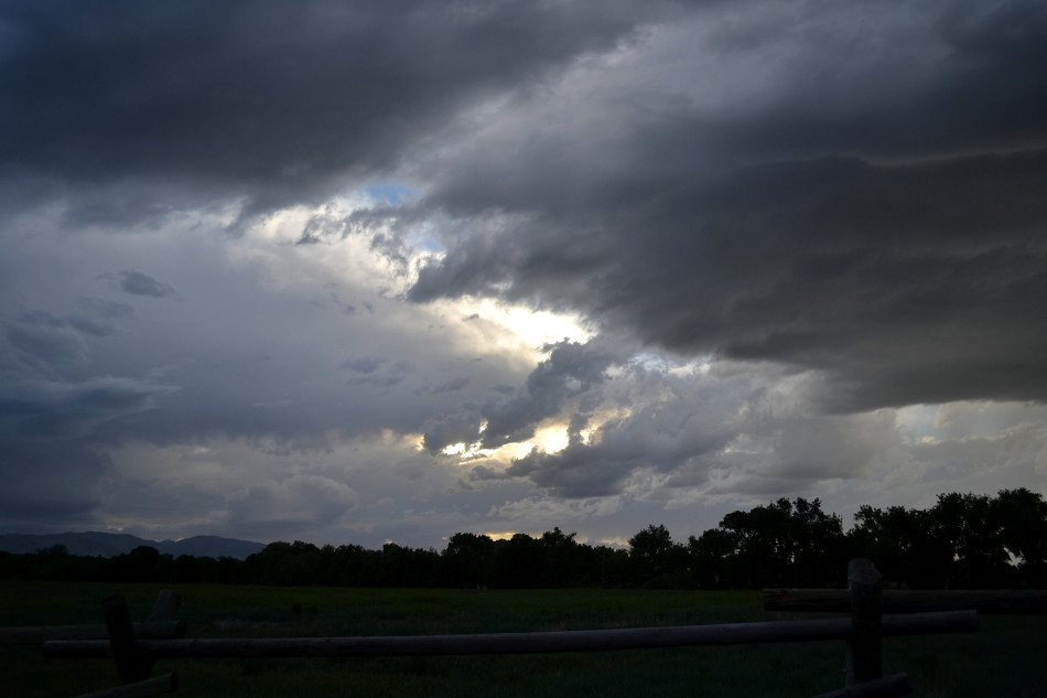 Backlit Storm Clouds