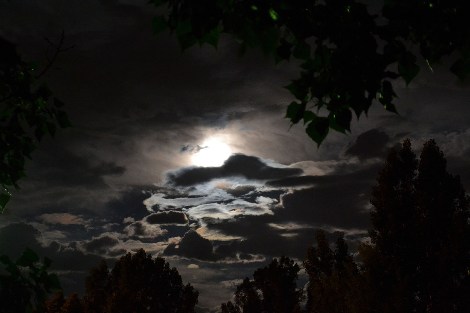 Moon Illuminated Clouds