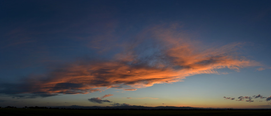 Orange Cirrus Sunset Clouds