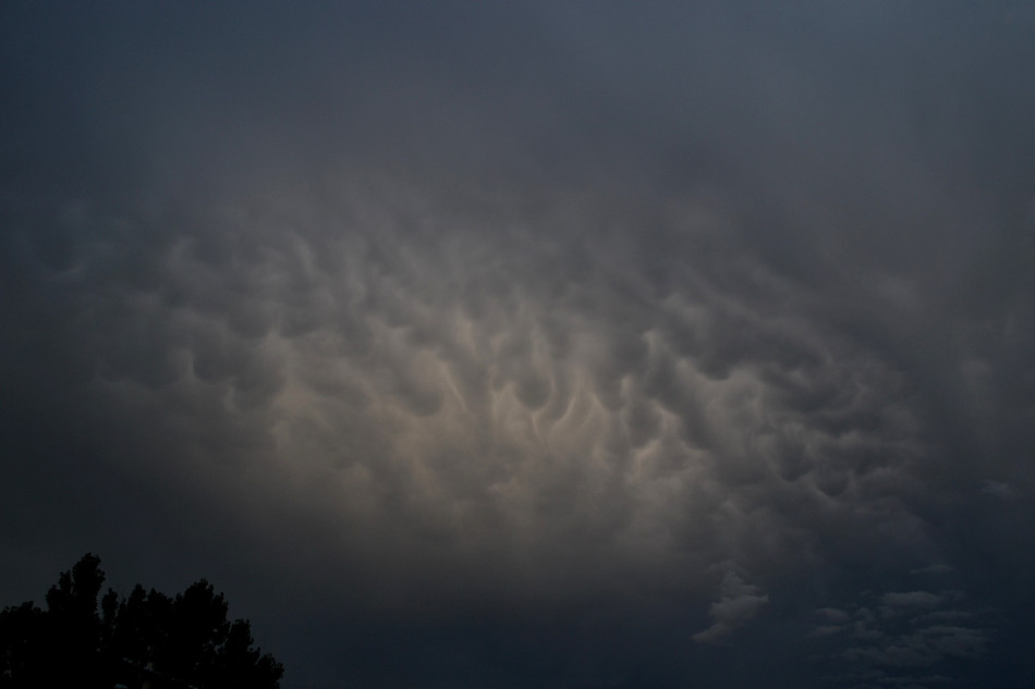 Rippled Thunderstorm Clouds