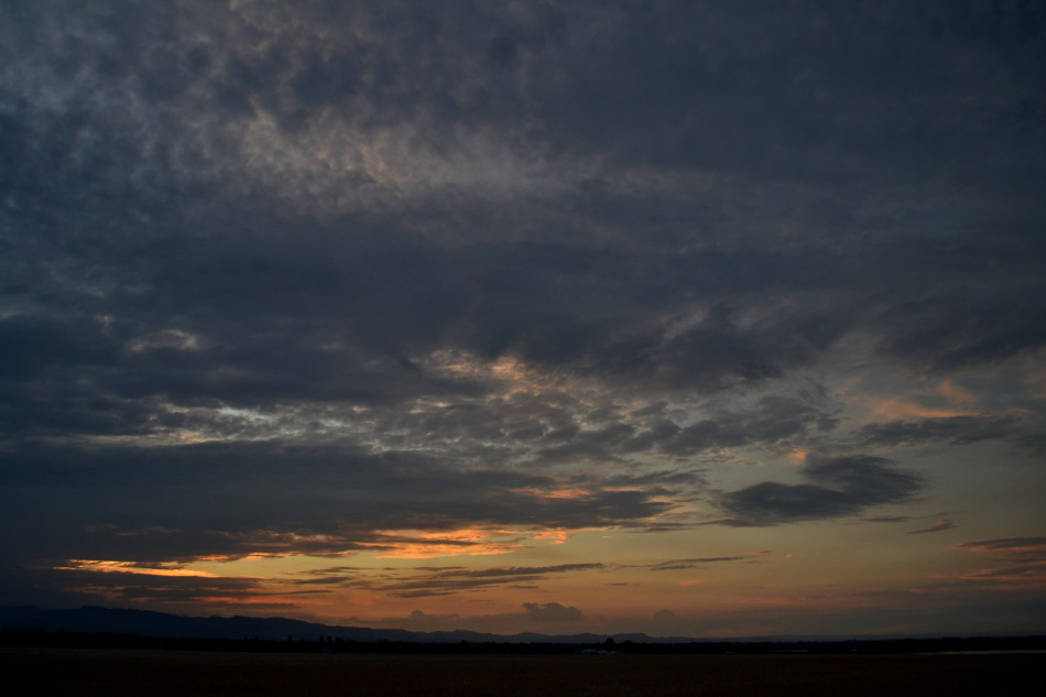 Spotty Sunset Clouds