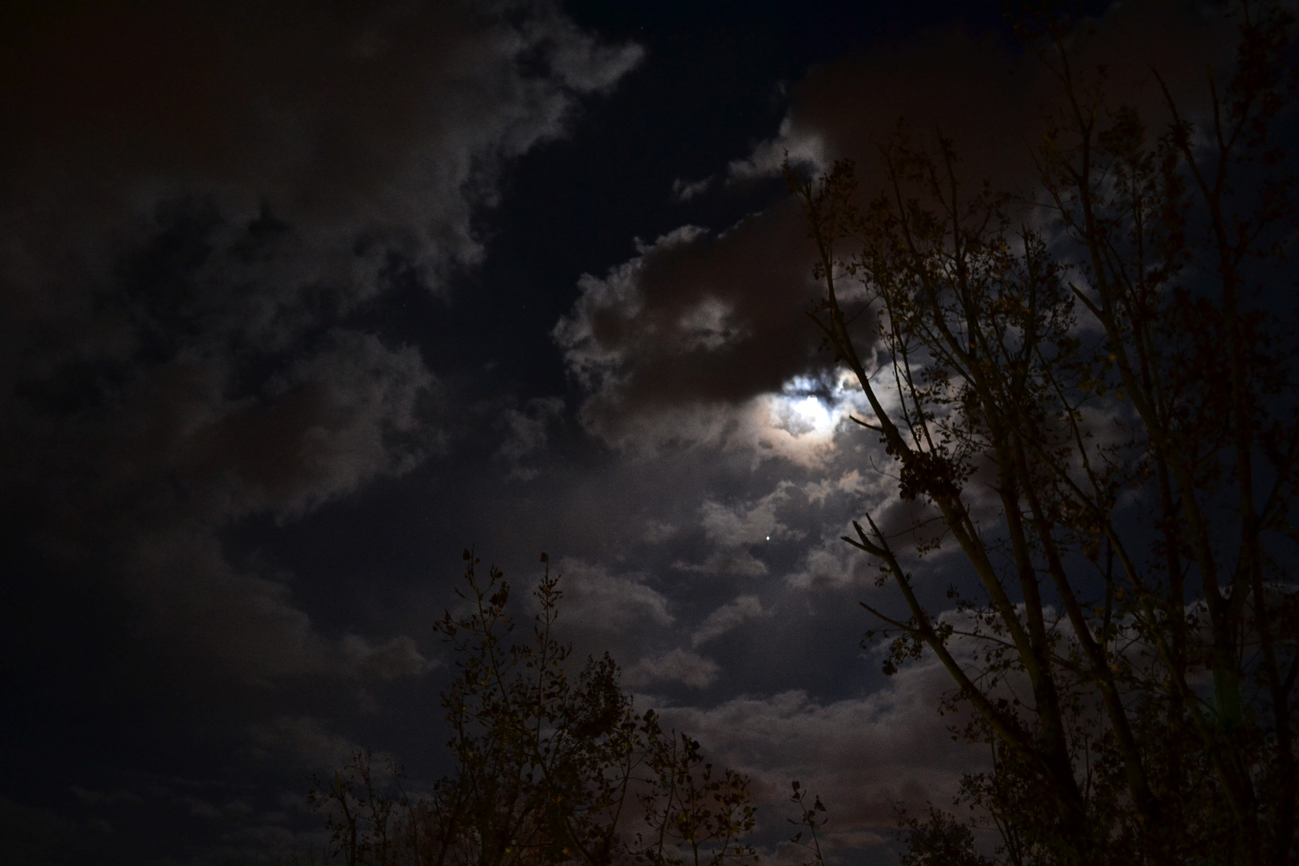 Fall, Full Moon Behind the Clouds, 2011-11-08 - Night | Colorado Cloud ...