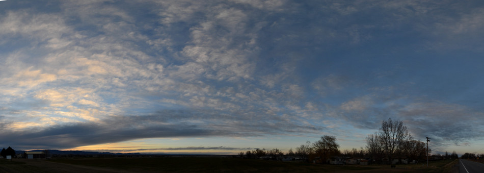 Cirrus Cloud Sunset, Panoramic 2