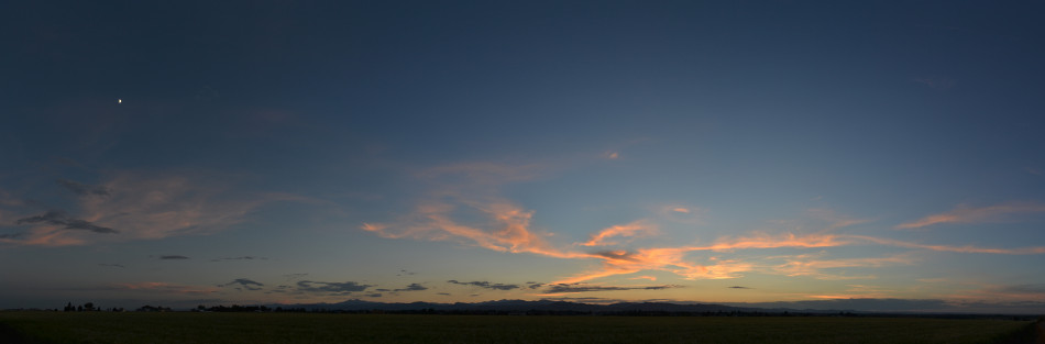 Orange Sunset Panoramic
