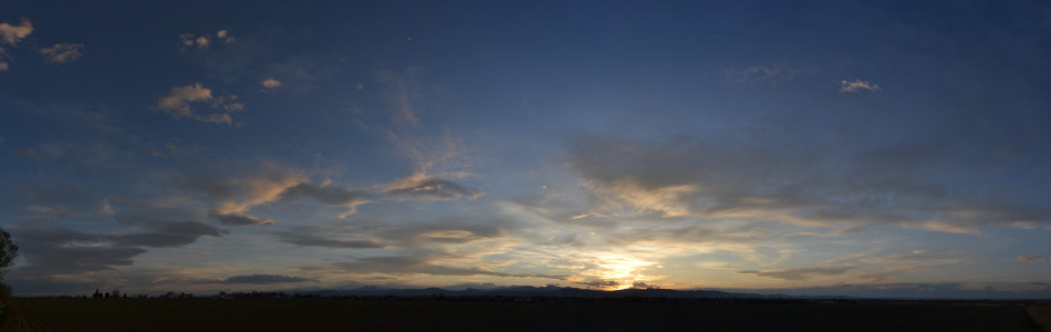 Pink & Yellow Sunset Panoramic